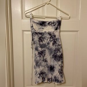 Cotton Candy: Cattivo blue and white backless dress